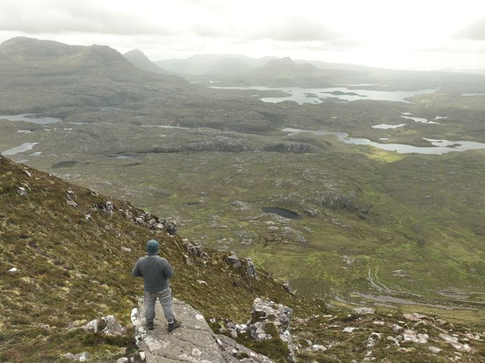 Tim overlooking the Scottish highlands
